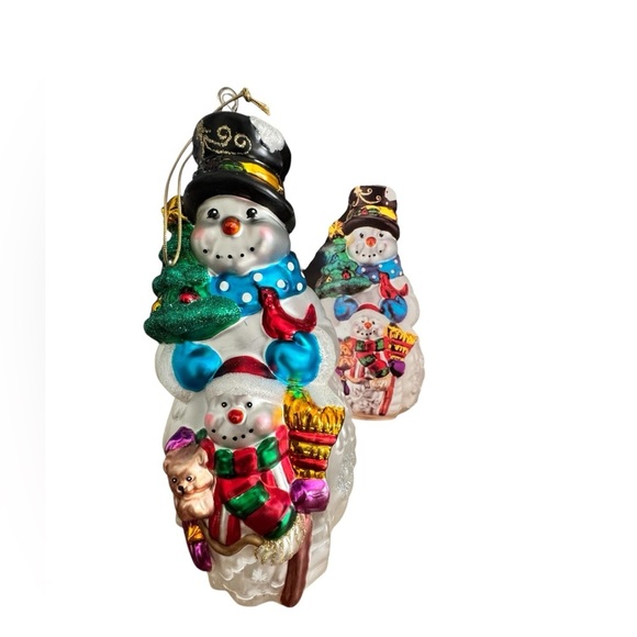 Kurt S Adler Snowman Mercury Blown Glass Christmas Ornament Figure - Picture 7 of 11